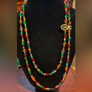 Joan Rivers Classics Collection NWT Multicolored Beaded Necklace 22”